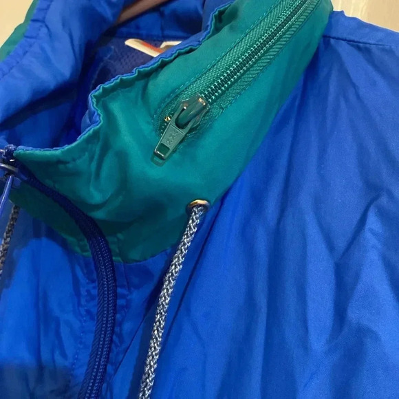 Rare vintage Nike 80s 90s windbreaker jacket with hood size large - Picture 5 of 10